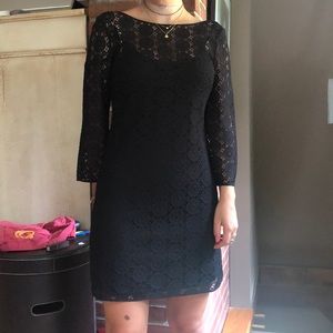 Lily Pulitzer Black Lace Dress